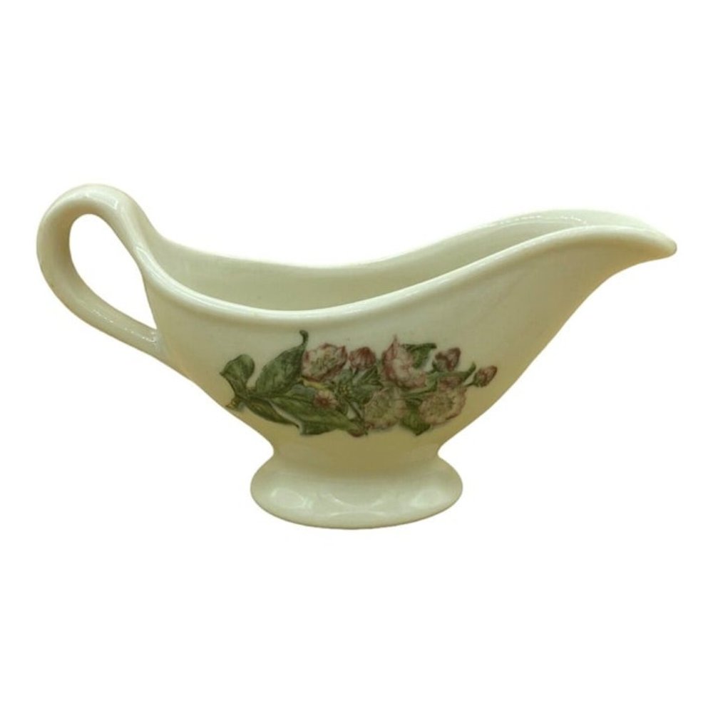 Lamberton Scammell China Gravy Flowers Railroad Dogwood Vintage - Picture 1 of 12